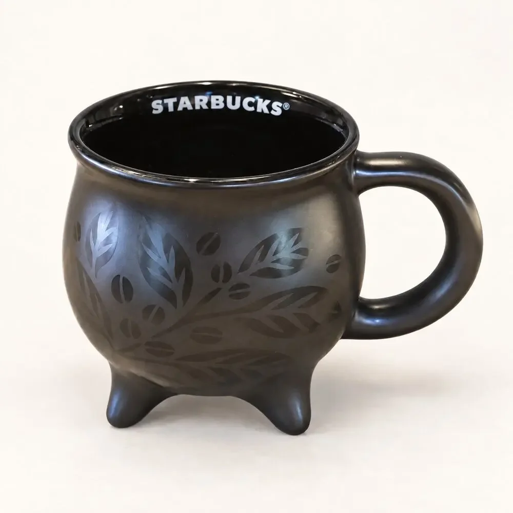 Starbucks 2026 Halloween Black Cauldron Mug 14 Oz New